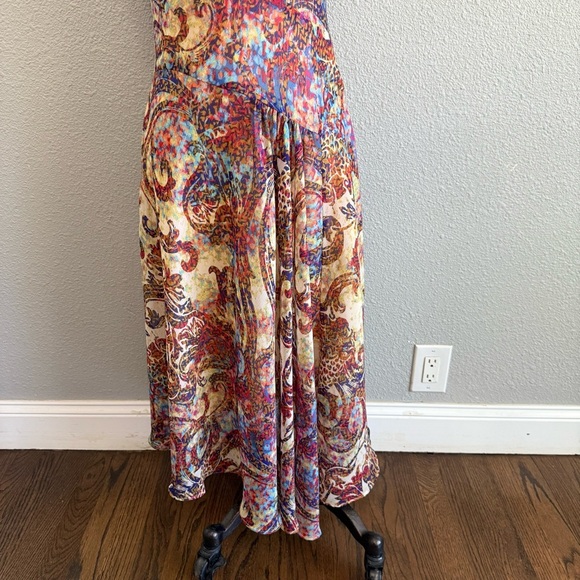 Evan Picone Midi Dress Size 6 Y2K Multicolor - Picture 2 of 10